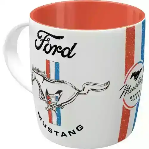 Nostalgic Art Ford Mustang 330ml Ceramic Mug Office Coffee Drink Cup w/ Handle