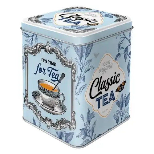 Nostalgic Art 7.5x9.5cm Tea Storage Metal Tin Classic Tea Container Canister