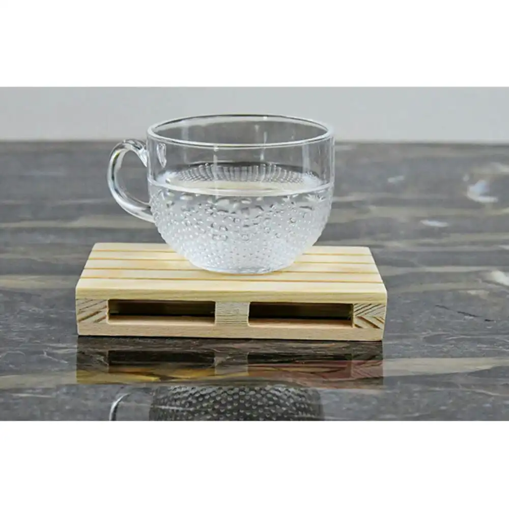 4PK Mini Wooden Pallet Glass Coasters/Mats For Beverages Drinks Beers Home/Bar