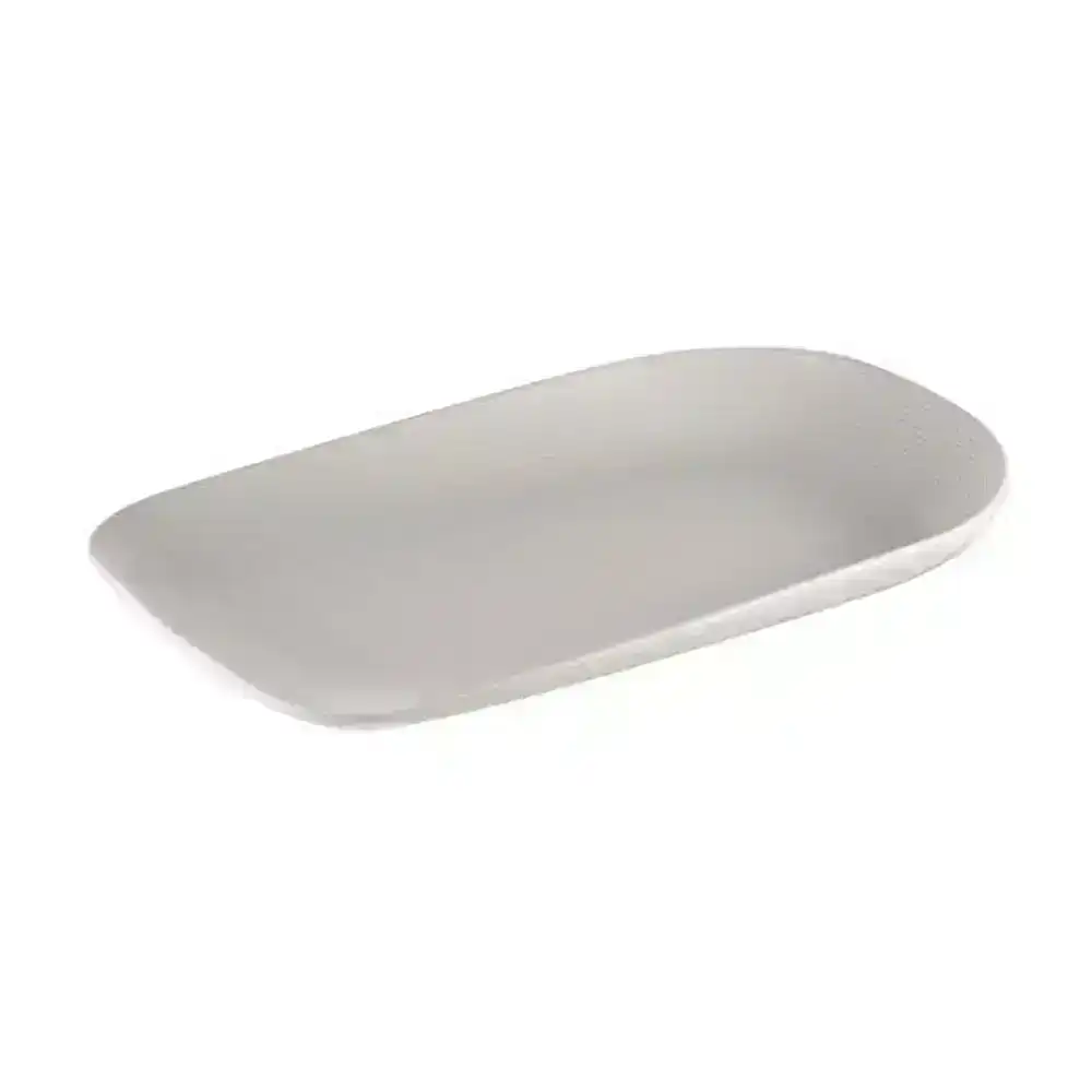 Ladelle 32cm Linear Texture Platter/Plate Porcelain Food Server/Serveware Oyster
