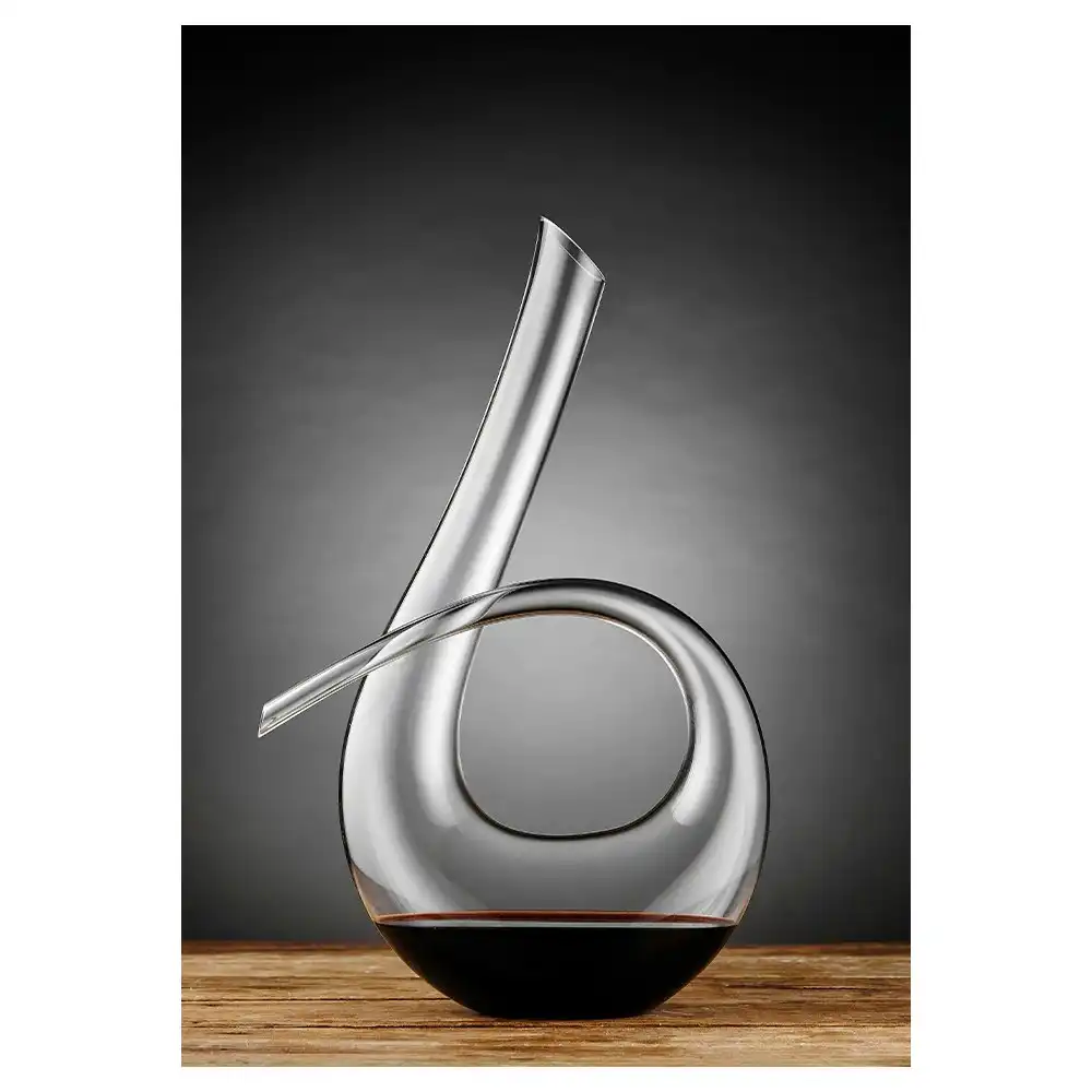 Tempa Quinn 1.5L Loop Wine/Beverage Pour Lead Free Crystal Glass Decanter 38cm