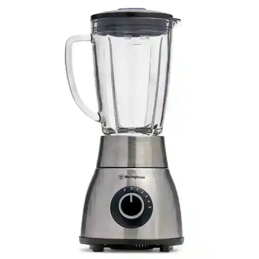 Westinghouse 800W 1.8L Glass Jug Stainless Steel Blender/Smoothie Ice Crusher