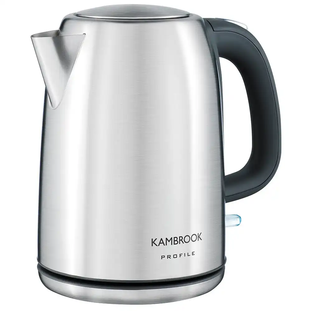 Kambrook 2200W Rapid Boil 1.7L Stainless Steel Cordless/Electric Kettle KSK220
