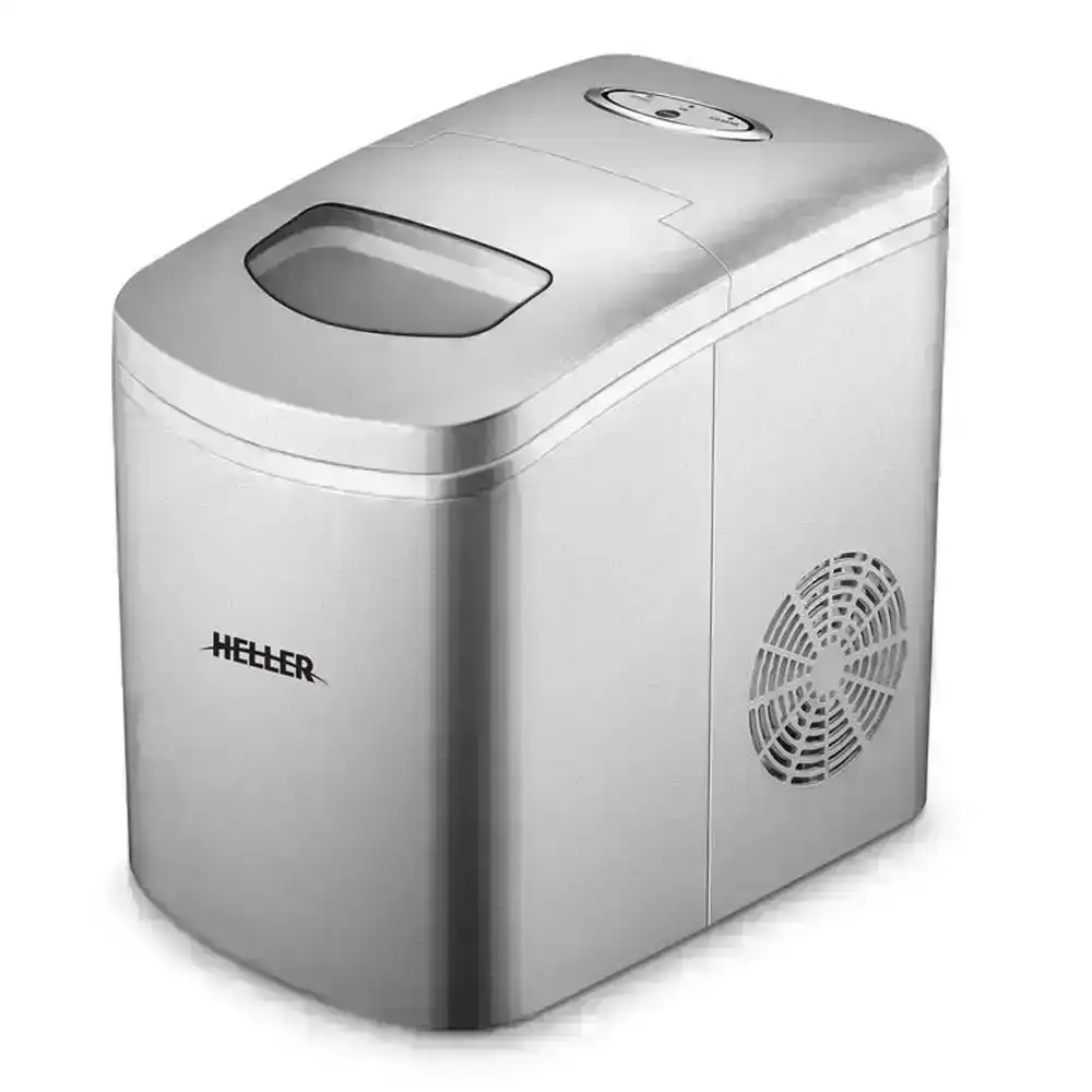 Heller 150W 10kg Electric Ice Cube Maker Portable Machine w/LED Indicator Silver