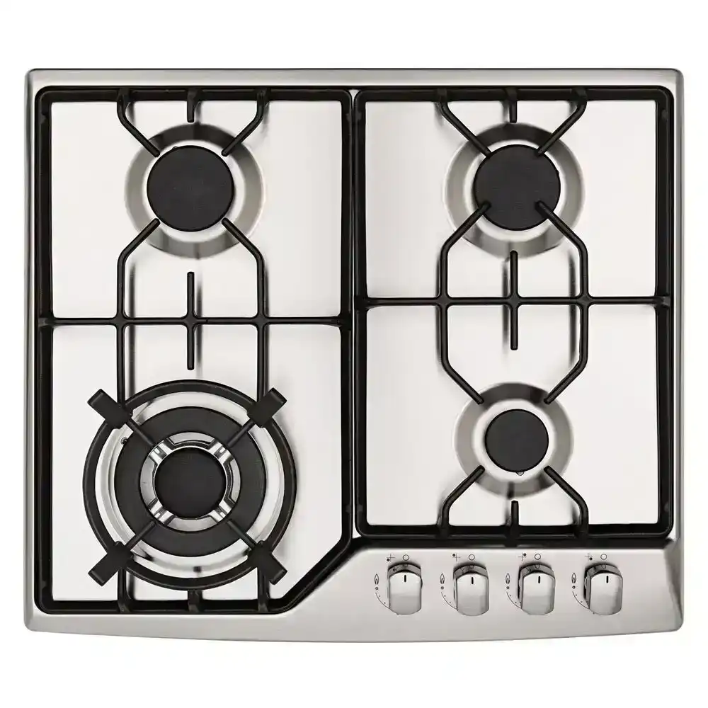 Arc 60cm Gas Cooktop Stainless Steel 4-Burner Stove Hob Cooker w/ Flame Failure