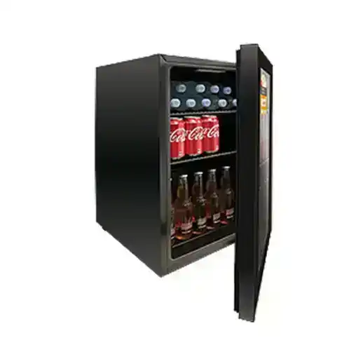 Airflo 70 L Glass Door Mini Bar Fridge/Drink Cooler Beverage Refrigerator Black