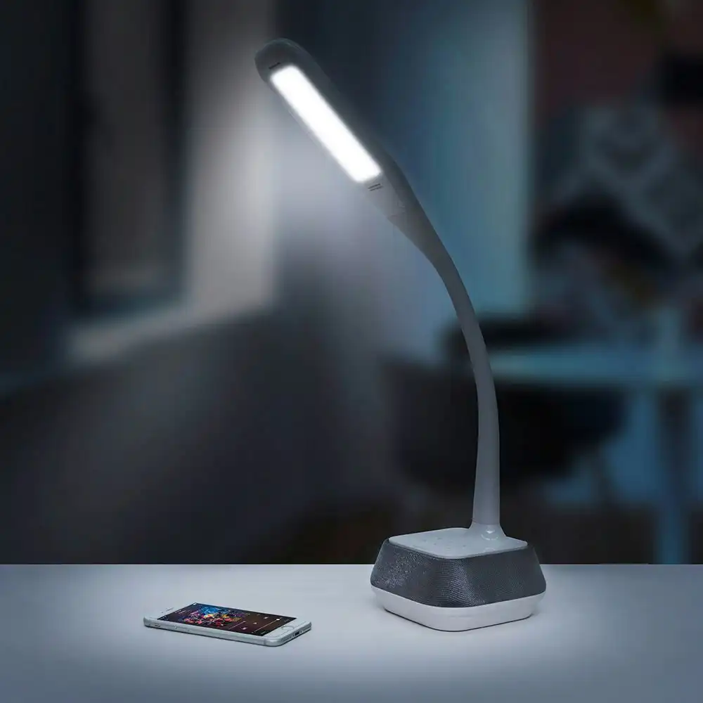 Activiva LED Adjustable Desk Lamp w/ Bluetooth/Music Speaker Base Home Deco