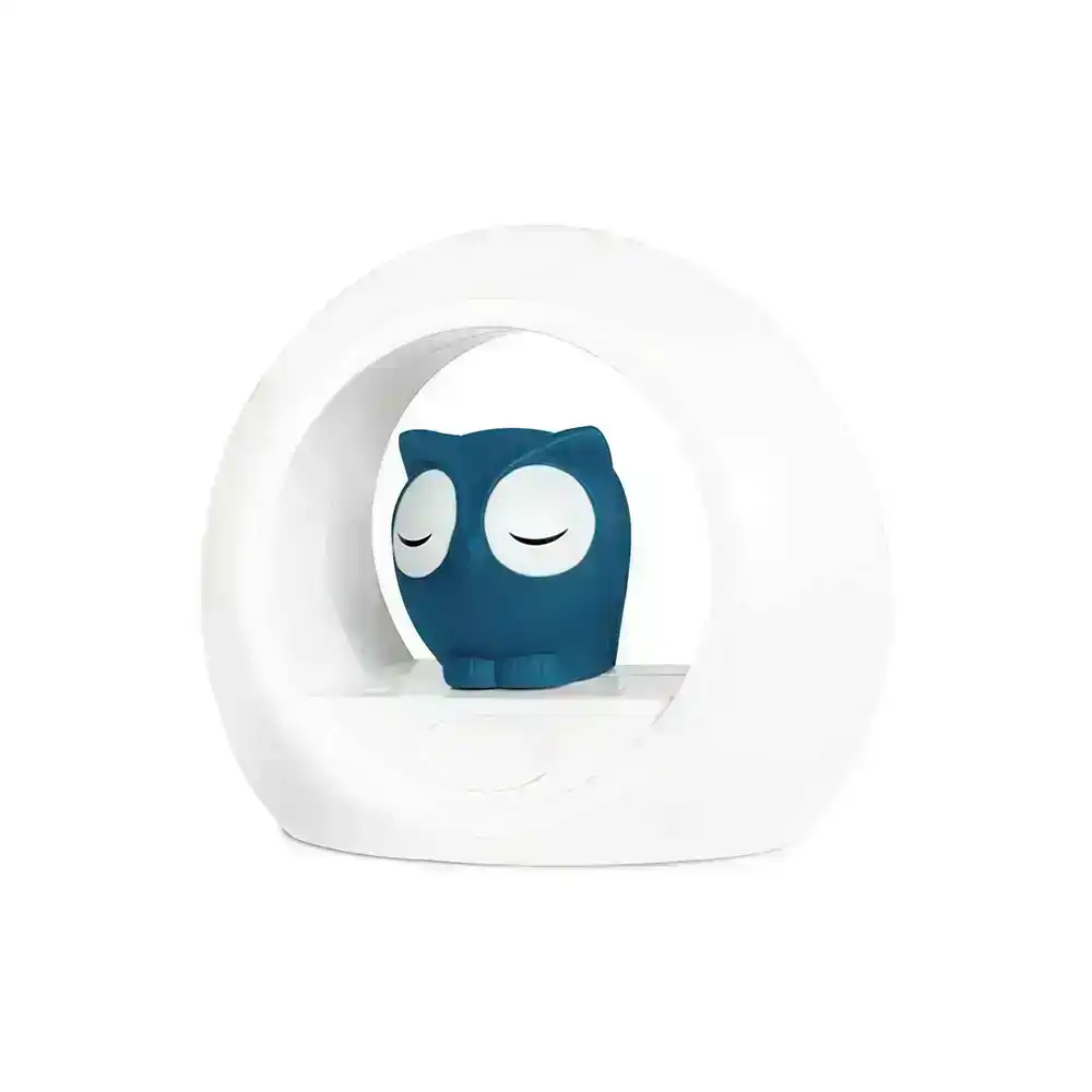 Zazu Lou Owl 20cm Voice Activated Night Light/Soother for 0m+ Baby/Infant Blue