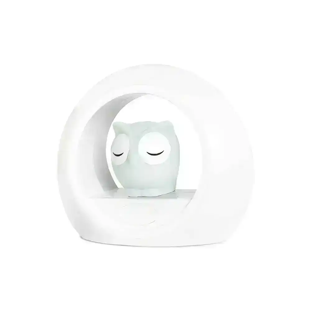 Zazu Lou Owl 20cm Voice Activated Night Light/Soother for 0m+ Baby/Infant Grey
