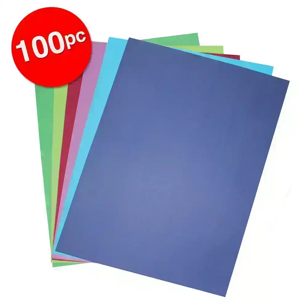 2x 50pc Colourful Days A3 Board 200GSM Cool Craft School Paper Assorted Colours
