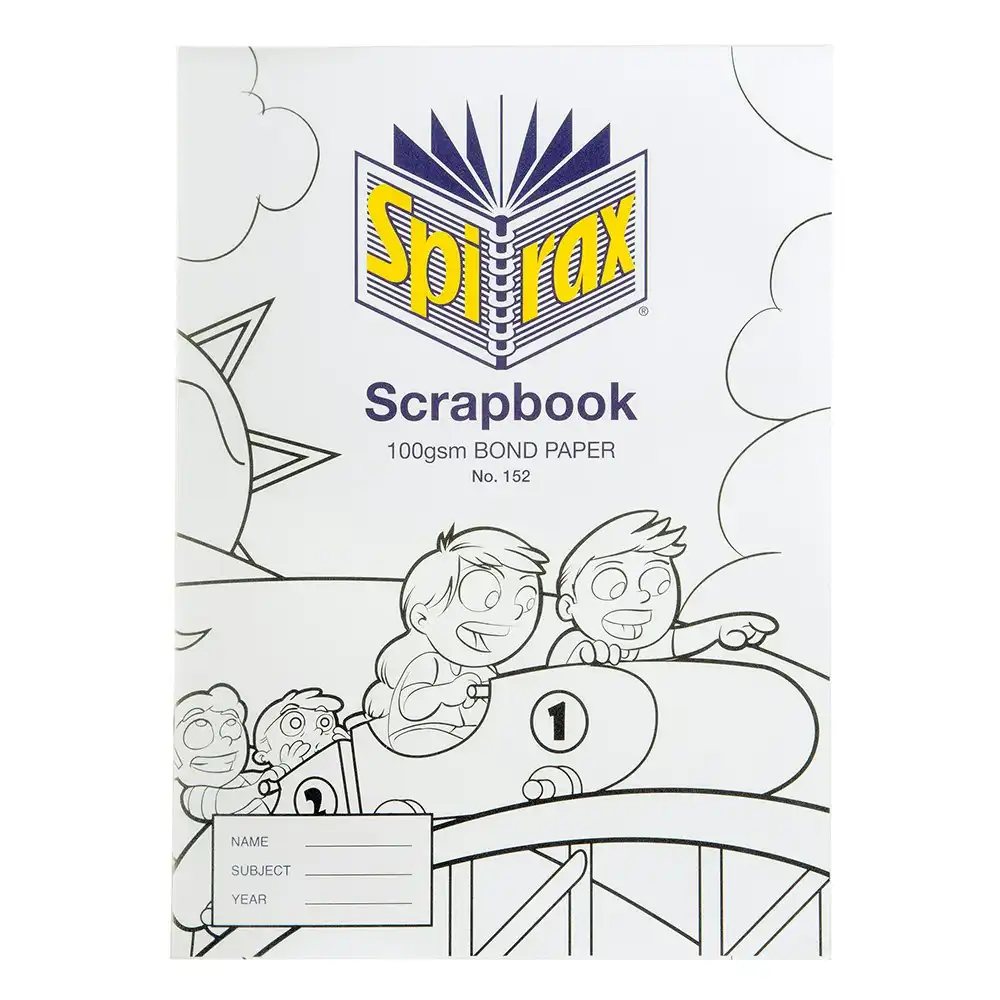 5x Spirax 100 GSM 64 Pages Unruled No.152 Bond Paper Scrapbook School Notebook