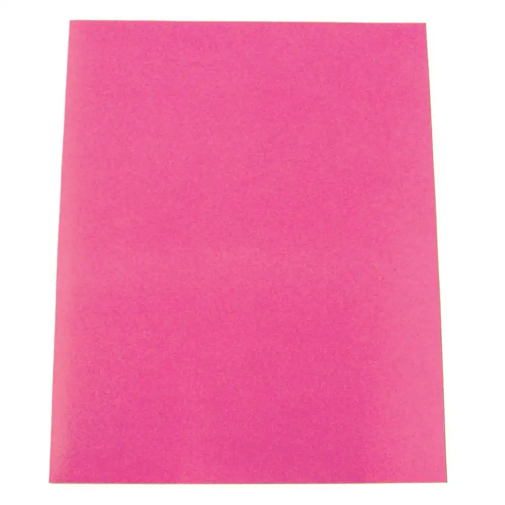 100pc ColourfulDays A4 Colour Board 160gsm Paper Craft School Sheets Hot Pink