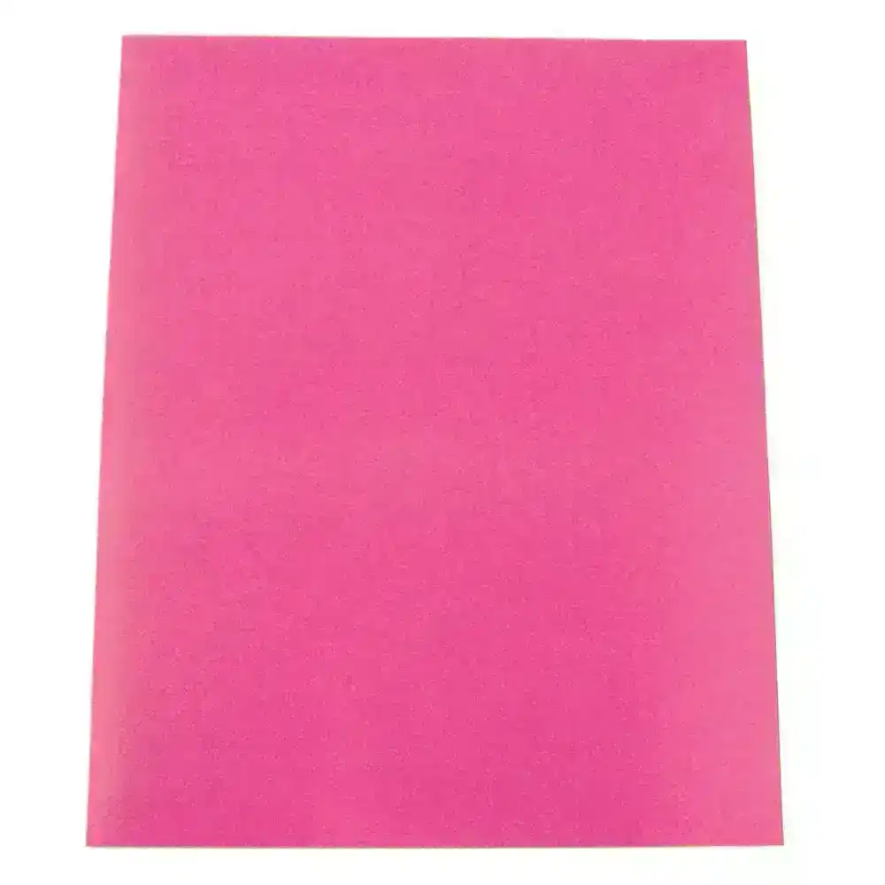 100pc ColourfulDays A4 Colour Board 160gsm Paper Craft School Sheets Hot Pink