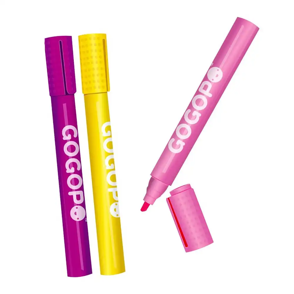 3x Gogopo Jumbo Scented Highlighter Fun Stationery Office/School Child 3y+ Asst