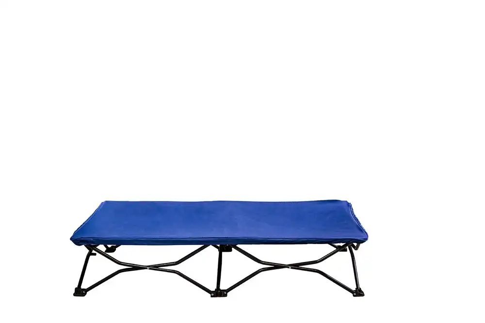 Regalo Portable 122cm Foldable Sleeping/Nap Bed Travel Toddler/Kids 2-5y Blue