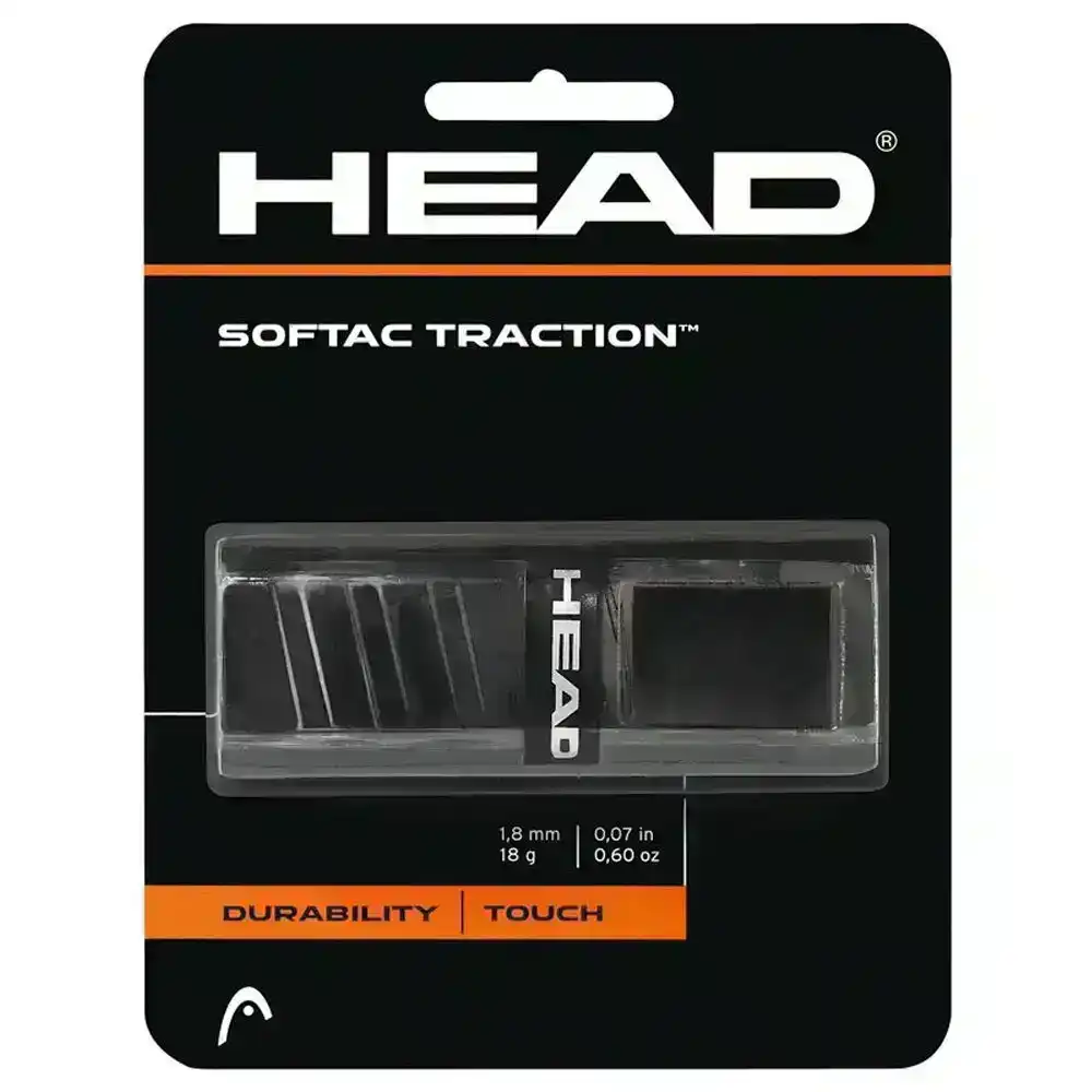 Head SofTac Traction Tennis/Squash Racket/Racquet Handle Tacky Grip Tape/Black