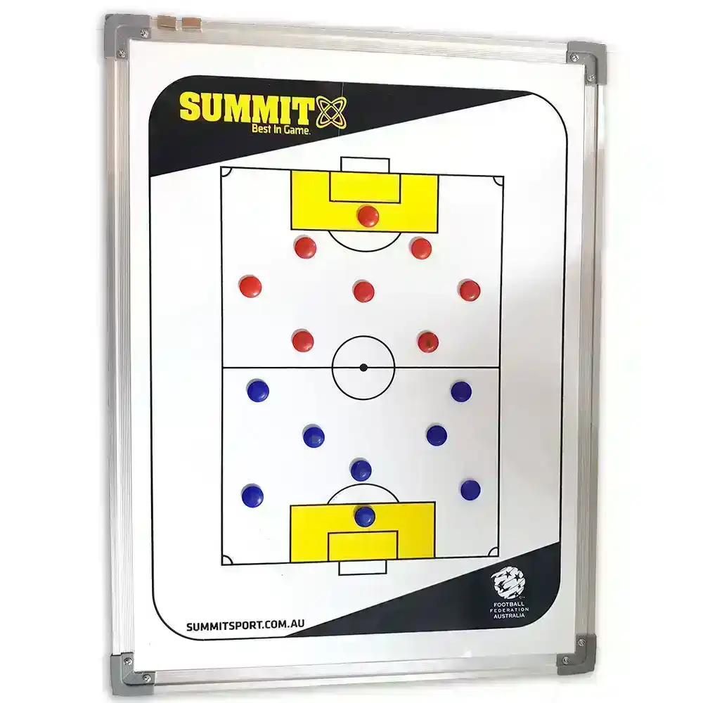 Summit FFA Coaching Board 60cm w/ Magnets/Reversible f/ Soccer/Game Planner