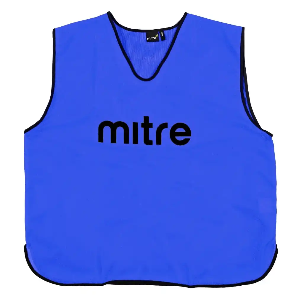 Mitre XS-S Adults Running/Soccer/Rugby/Basketball Sports Vest Training Bibs BLU