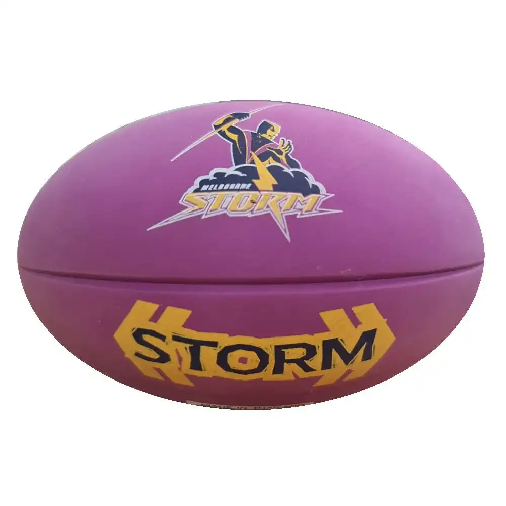 Melbourne Storm 12cm Bounce Outdoor Rugby/Football Sports Training AFL Ball PP