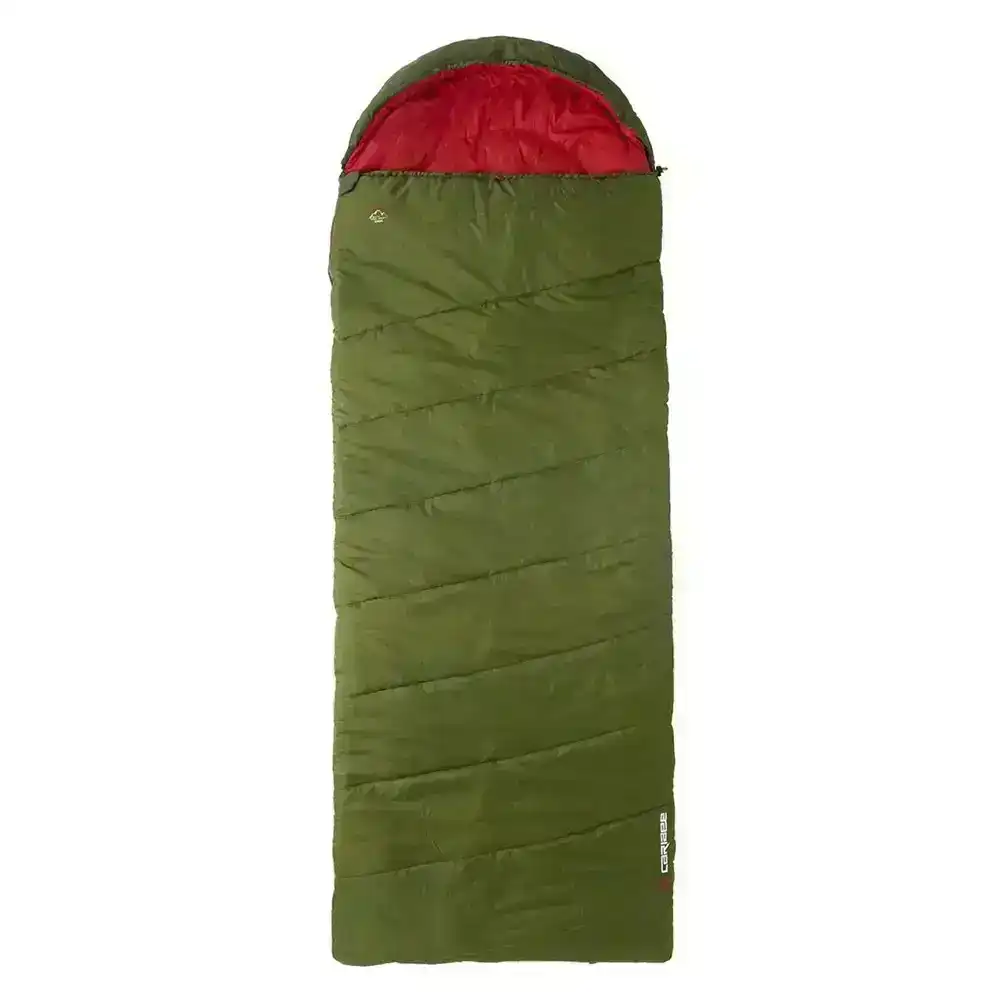 Caribee Blaze 240cm Soft Sleeping Jumbo Bag -10° for Camping/Hiking/Outdoor GRN