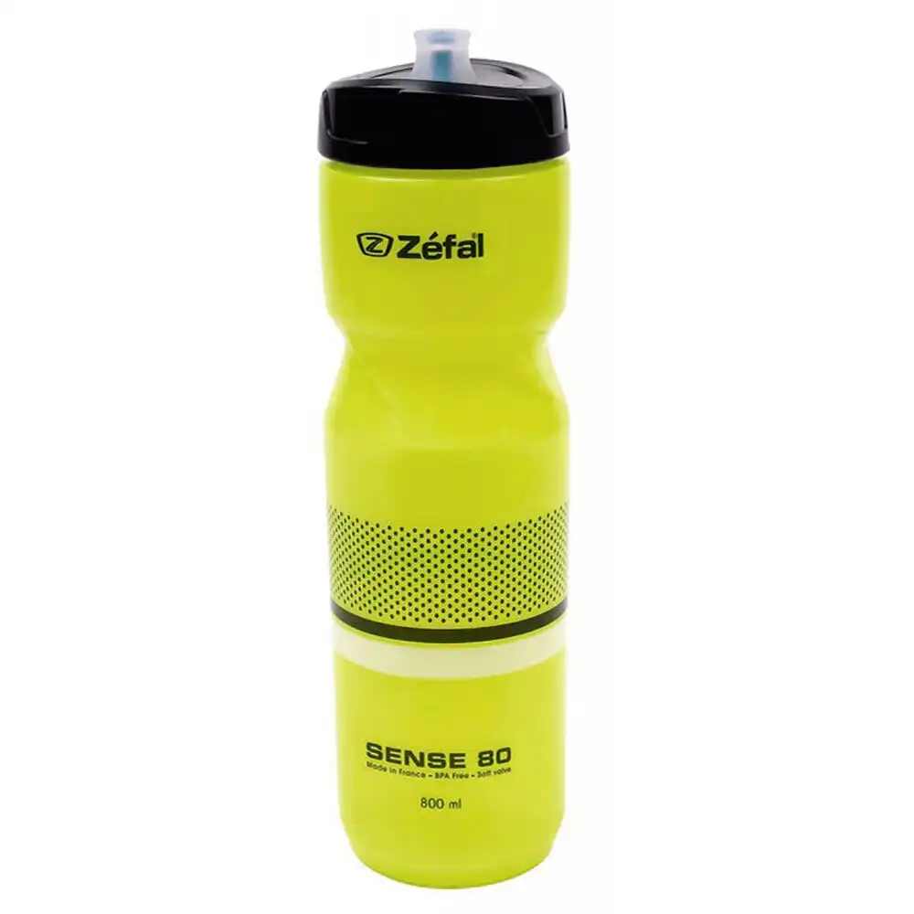 Zefal Sense M80 Cycling/Bicycle 800ml Water Bottle Drink Container Neon Yellow