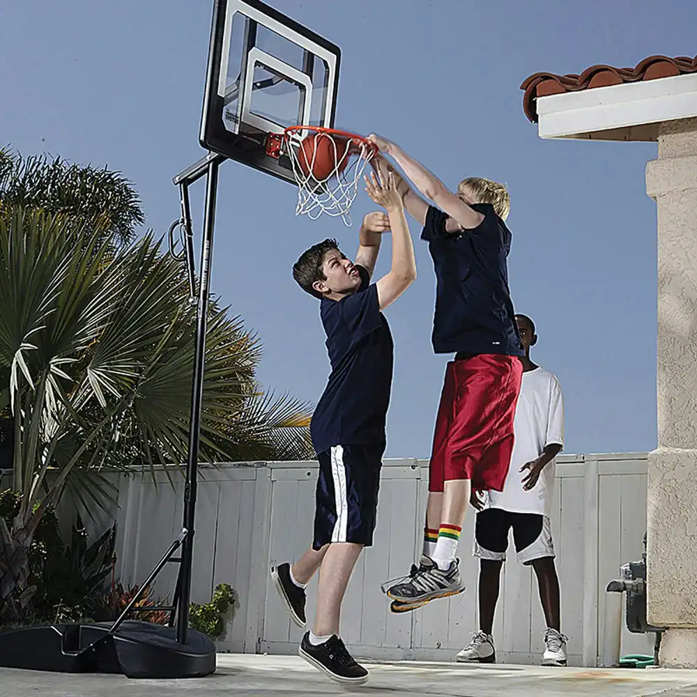 SKLZ Adjustable Pro Mini 2.13m Basketball Kids Outdoor Hoop Ring System w/ Ball