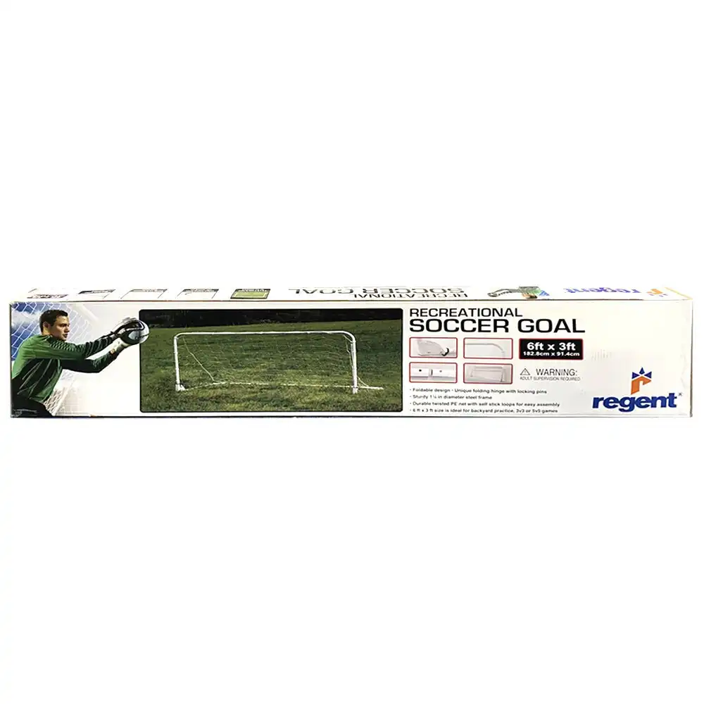 Regent 6x3ft Folding Recreational Soccer Goal Sports Training/Game Net Goal