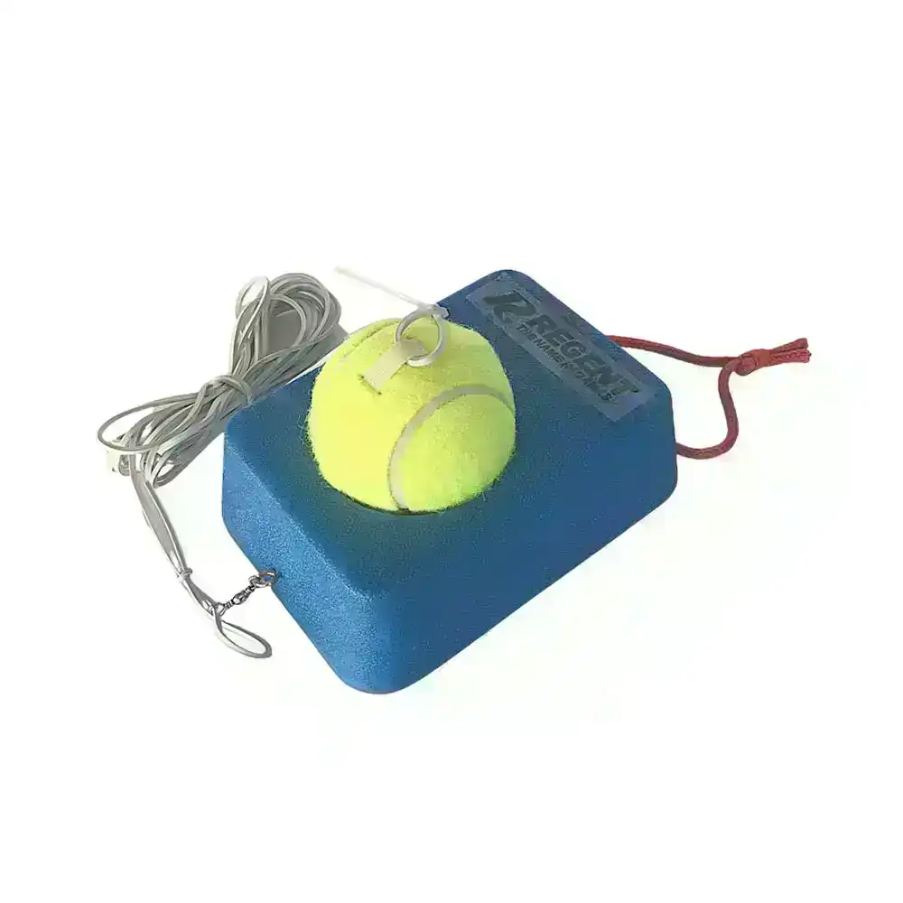 Regent Portable Tennis Trainer Ball & 15cm Base Training/Practice Sports Game