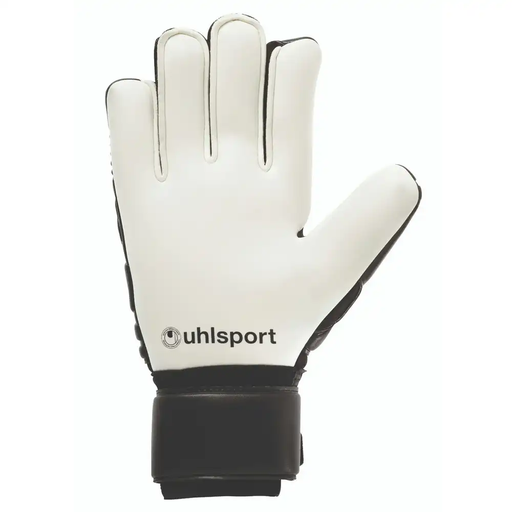 Uhlsport Comfort Absolutgrip VM Size 11 Sports Soccer Gloves Pair w/ Strap Black