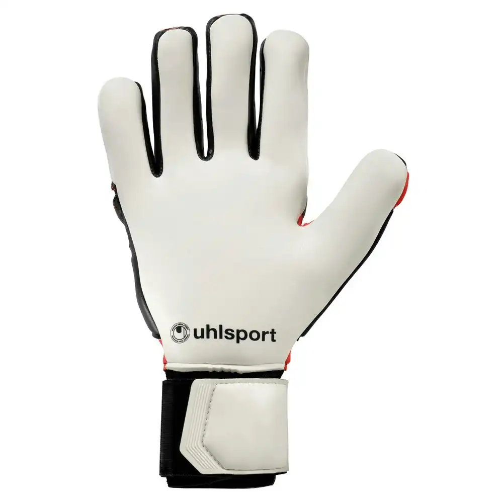 Uhlsport Pure Force Absolutgrip HN Size 8.5 Soccer Gloves Pair w/ Strap Red