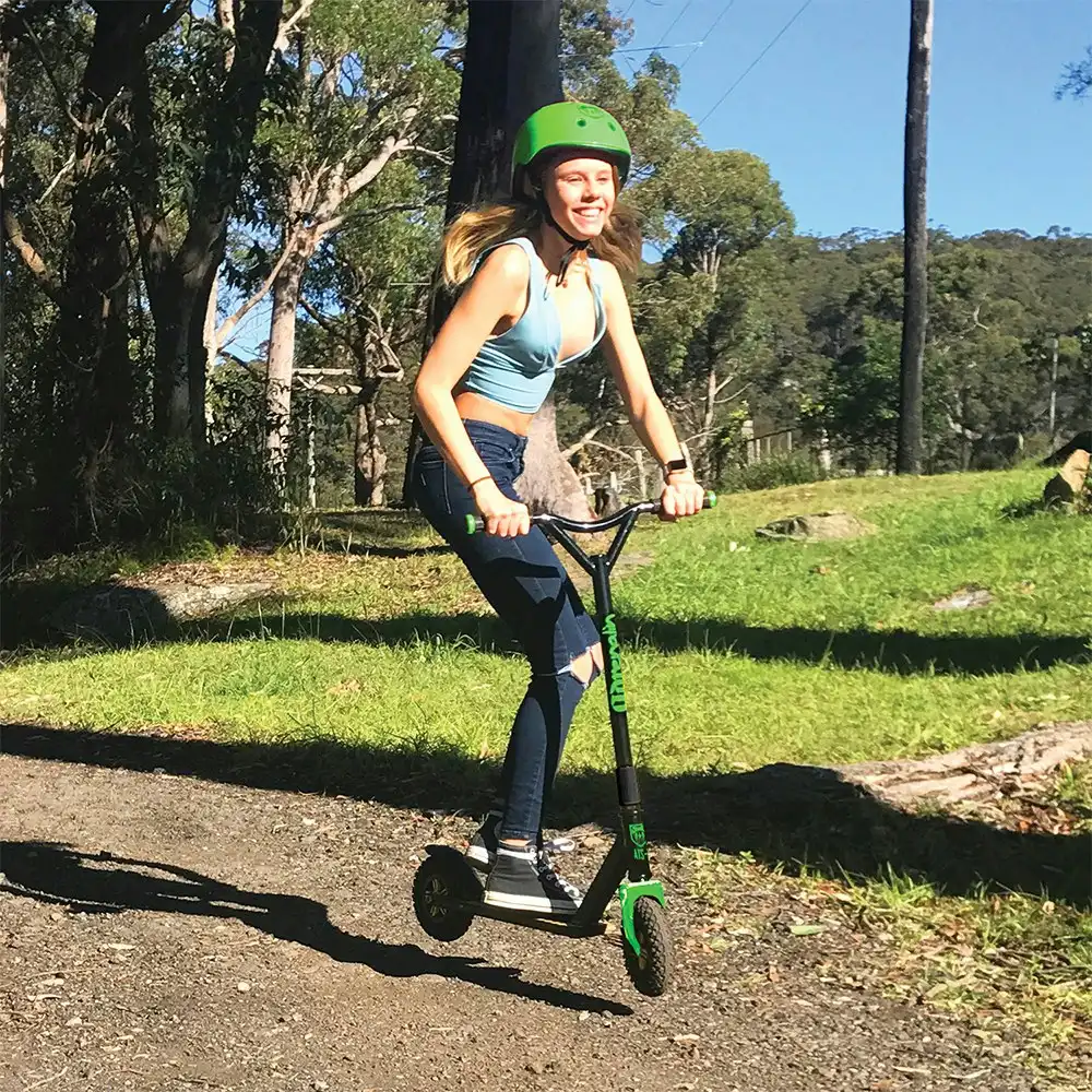 Adrenalin ATS-2 All Terrain Kids/Children Lightweight Push Ride On Scooter Lime