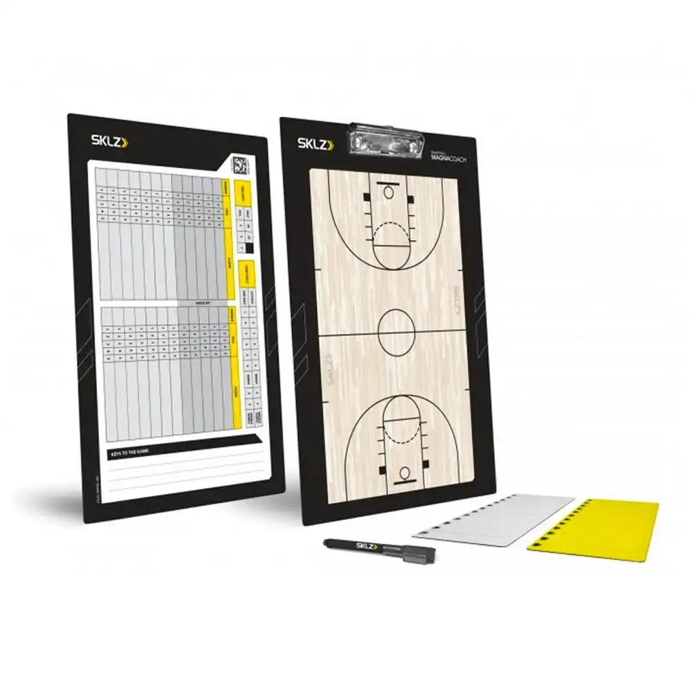 SKLZ Basketball Magna Coaching Scoring Magnetic White/Clip Board Marker/Magnets