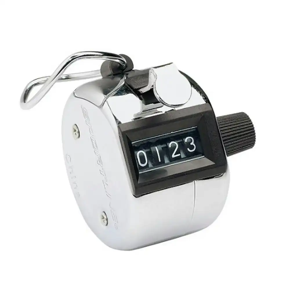Regent Upto 9999 Chrome Sports/Warehouse 4 Digit Clicking Tally/Number Counter