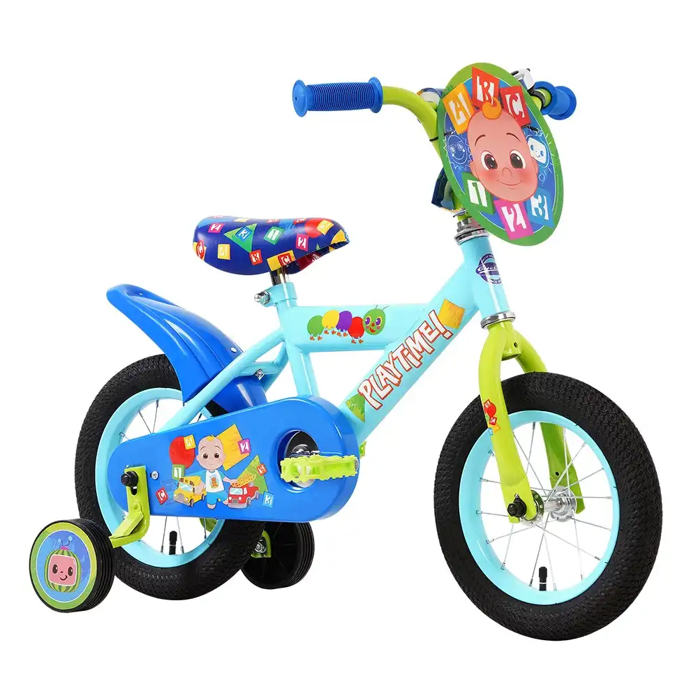 CoComelon 30cm Bike/Bicycle w/ Training Wheels Kids/Children 3-6y Ride-On Blue