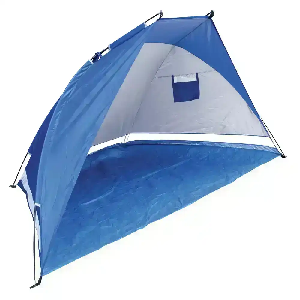 Mirage Beach Adobe Portable Outdoor/Home Sun Shelter Shade 220x110cm UPF30 Blue