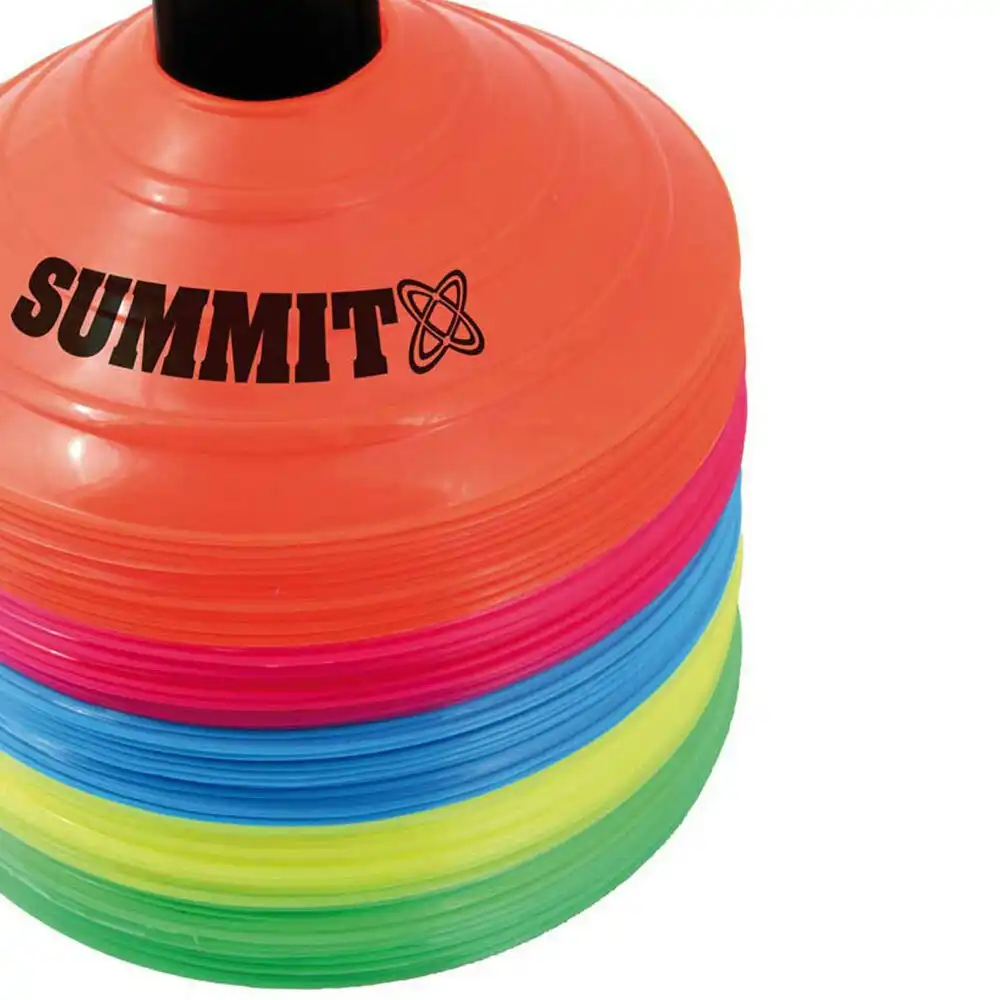 Summit 50PK Marker Sports Cones for Soccer Football Fitness Crossfit Training