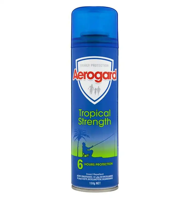 Aerogard 150g Tropical Strength Flies/Insect Repellant Spray 6h Protection Adult