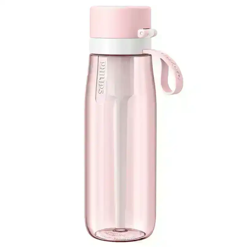 Philips Go Zero 680ml Daily Straw Filtration Water/Drinking/Hydrate Bottle Pink
