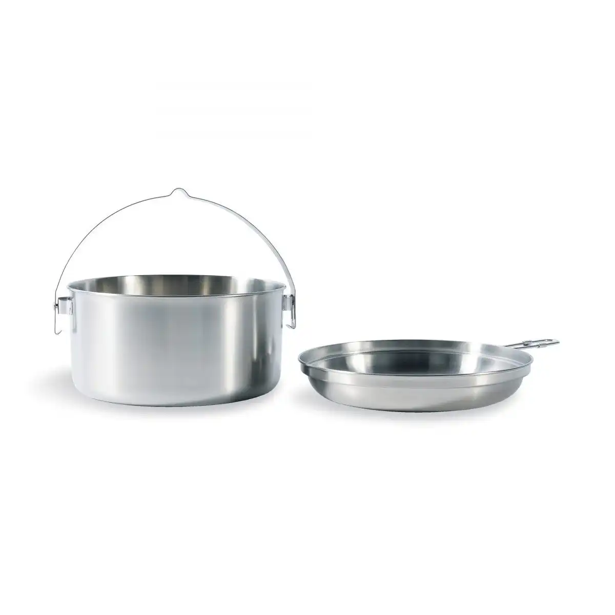 Tatonka Kettle Camping Pot & Pan Set 4.0L Stainless Steel/Lightweight Food