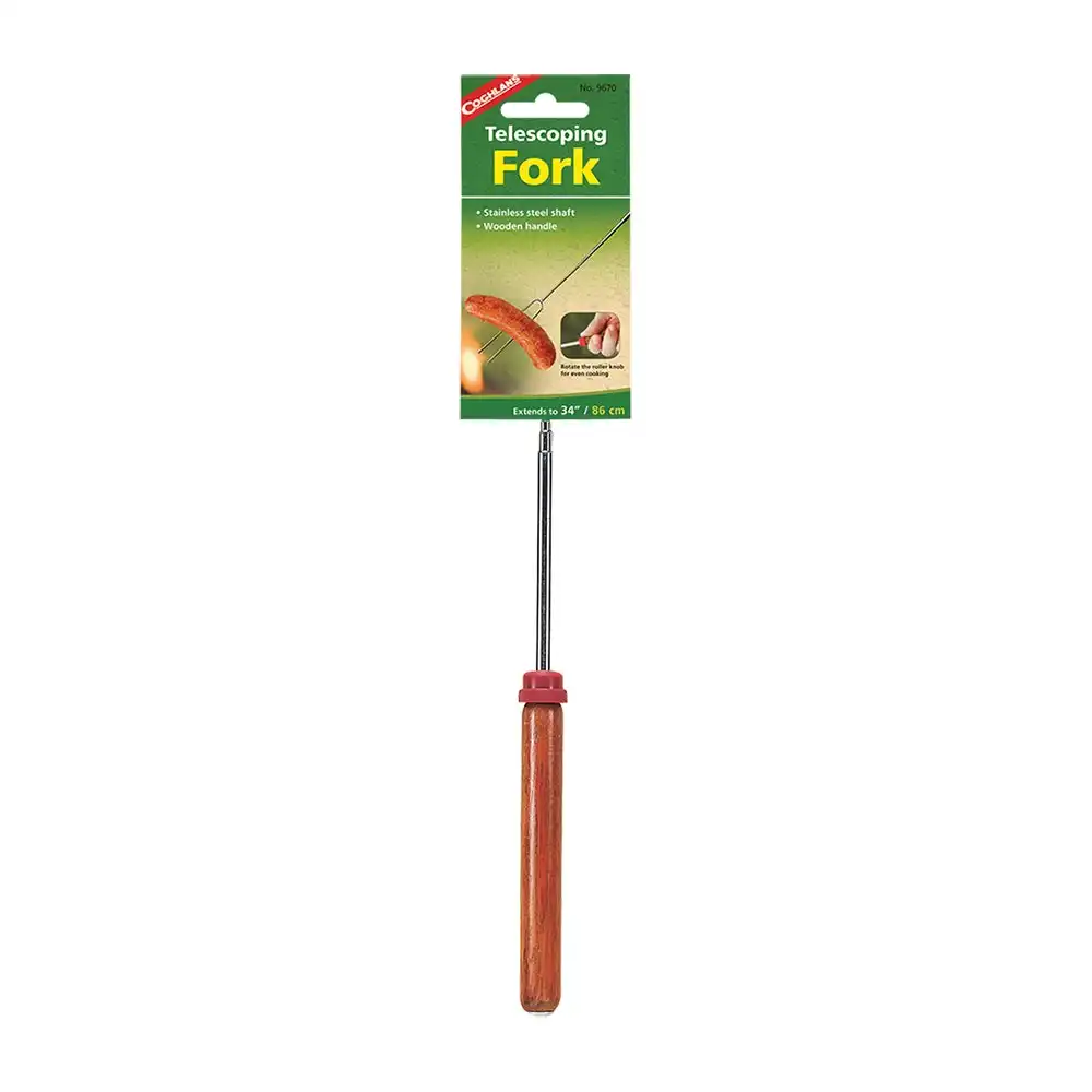 Coghlans Extendable 16-86cm Telescopic Fork Camping/Hiking BBQ Cooking/Grilling