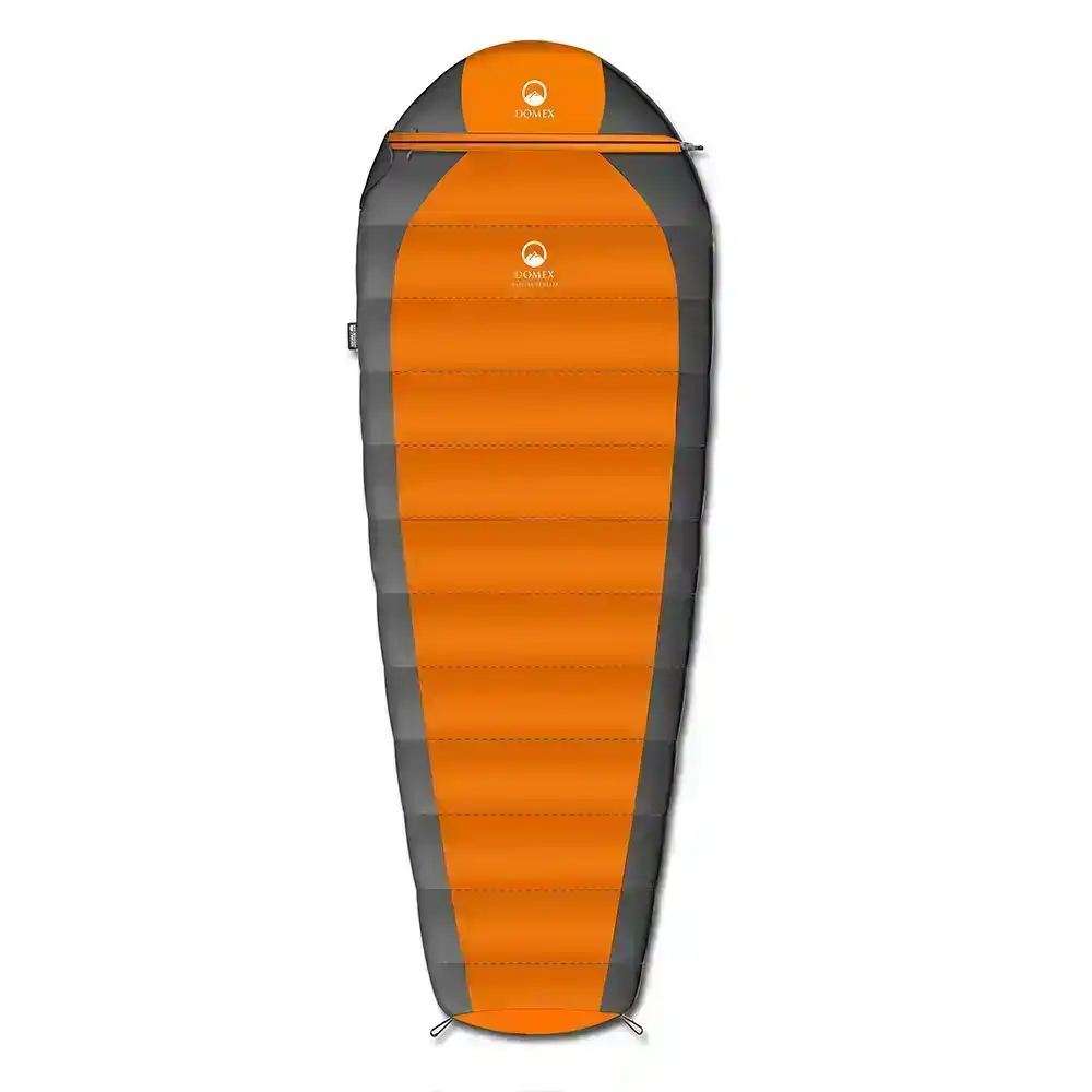 Domex Halo -3°C Superlight 210cm Sleeping Bag Down Sleep Camping/Hiking Orange