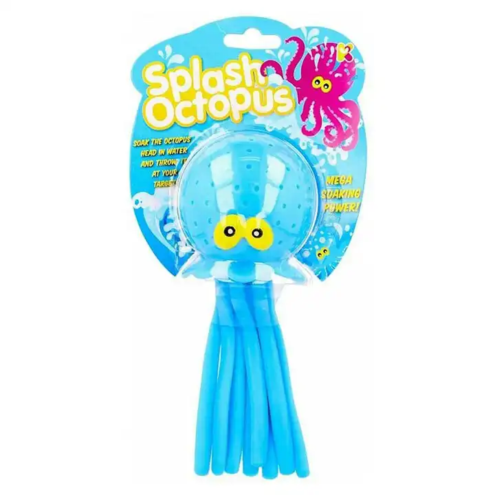 Fumfings Novelty Splash Octopus Rubber 23cm Bath Toys Kids/Children 3y+ Assorted