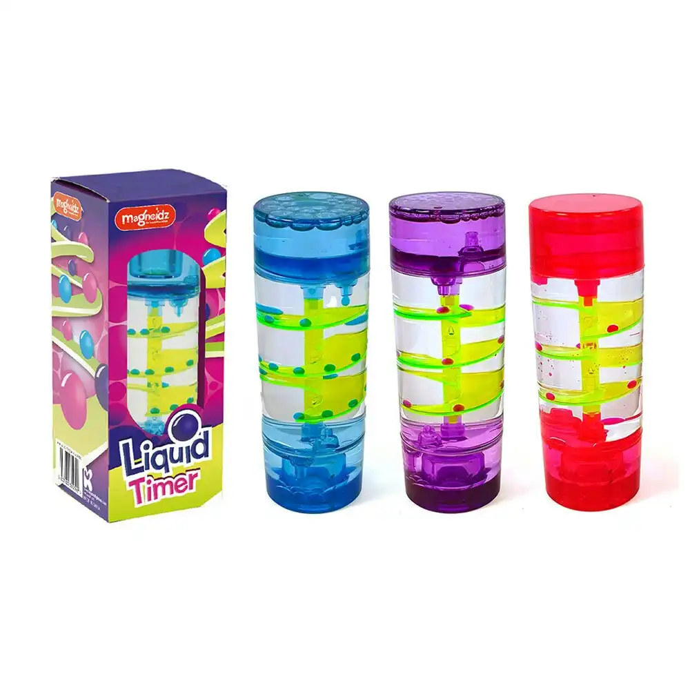 Magnoidz Liquid Timer 15cm Flowing Countdown Decor Kids Toys Assorted Colour
