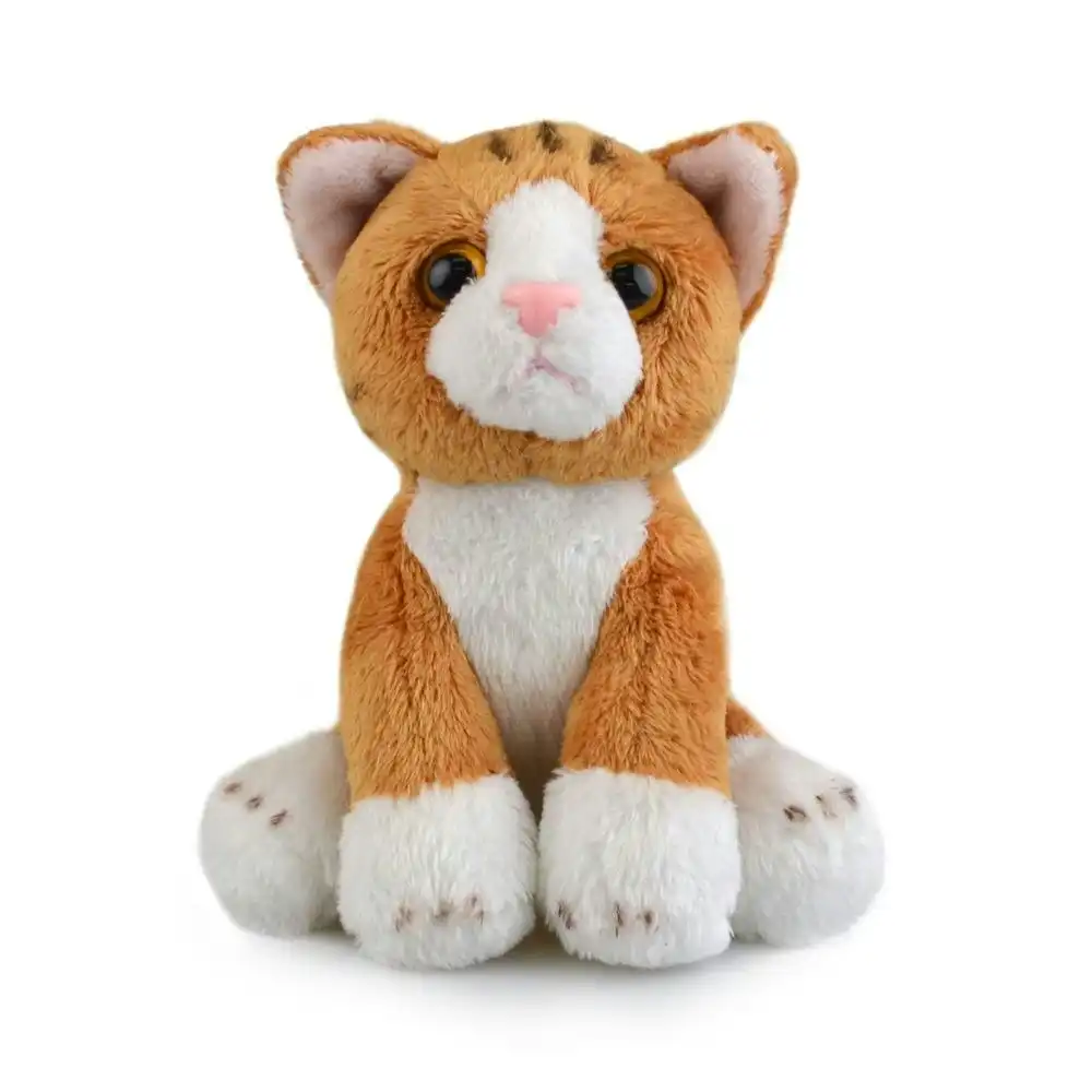 Lil Friends 15cm Ginger Cat Kids Soft Animal Plush Stuffed Toy 3y+ Brown