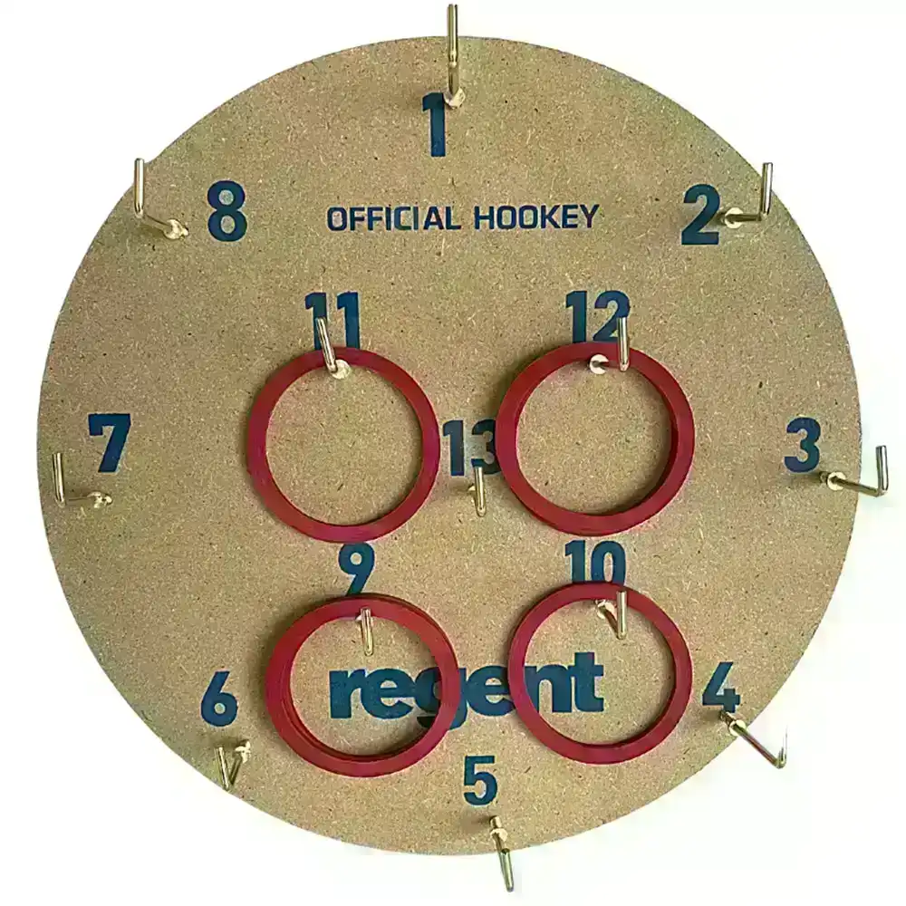 Regent 28cm Hookey Ring Set Numbered Board Game Family Entertainment Fun Play