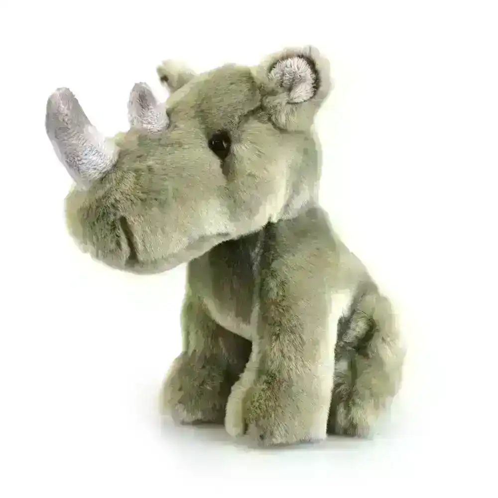 Lil Friends 18cm Rhino Kids/Children/Toddler Soft Plush Animal Toy Grey 3y+