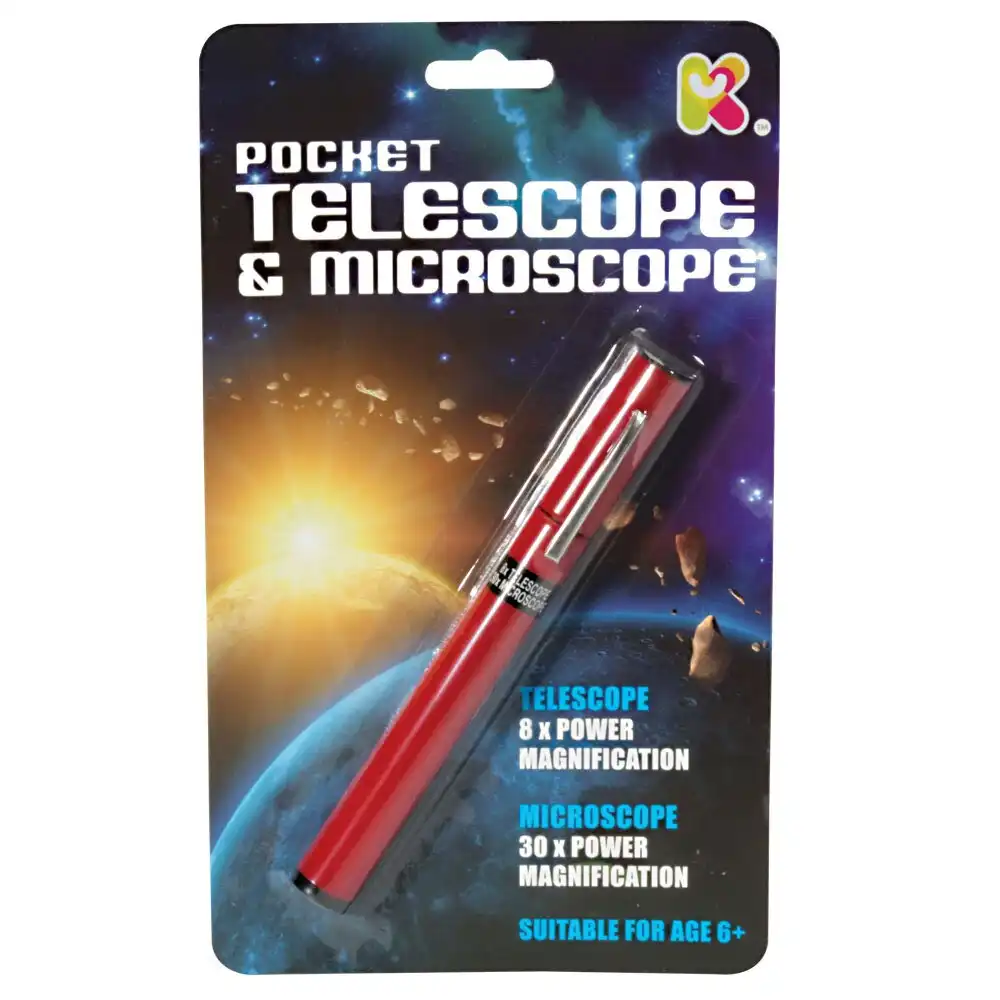 Discovery Pocket Telescope/Microscope 16cm Binoculars Hunting Outdoor Toys Kids