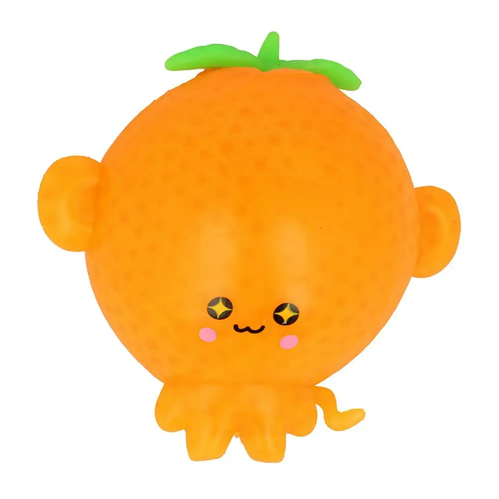 Gogopo Crushos Orange Fruit 16cm Squeezy Stress Ball Stretch Toy Kids/Children