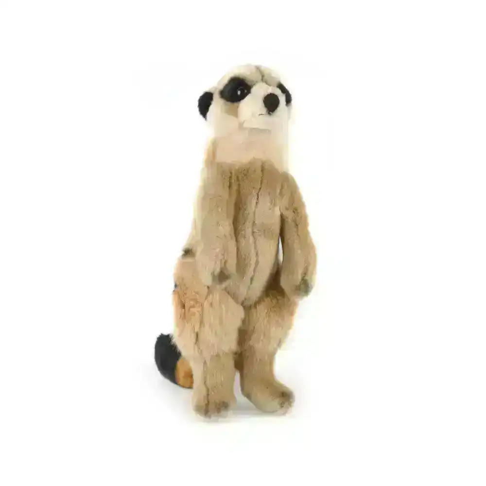 Korimco 23cm Royale Meerkat Kids Animal Soft Plush Stuffed Toy Brown 3y+