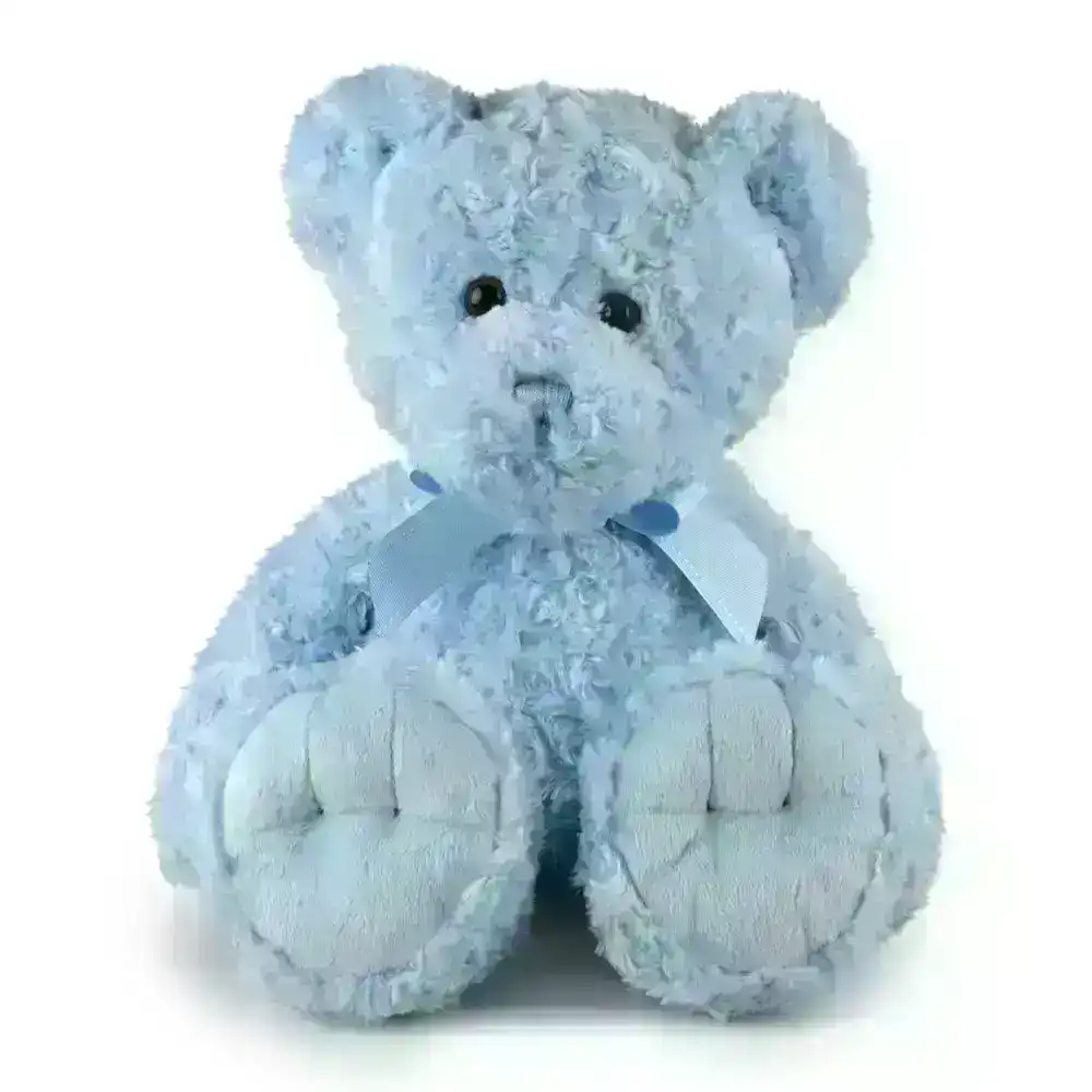 Korimco 35cm Max Bear Soft Animal Plush Stuffed Toy Kids/Children 3y+ Blue